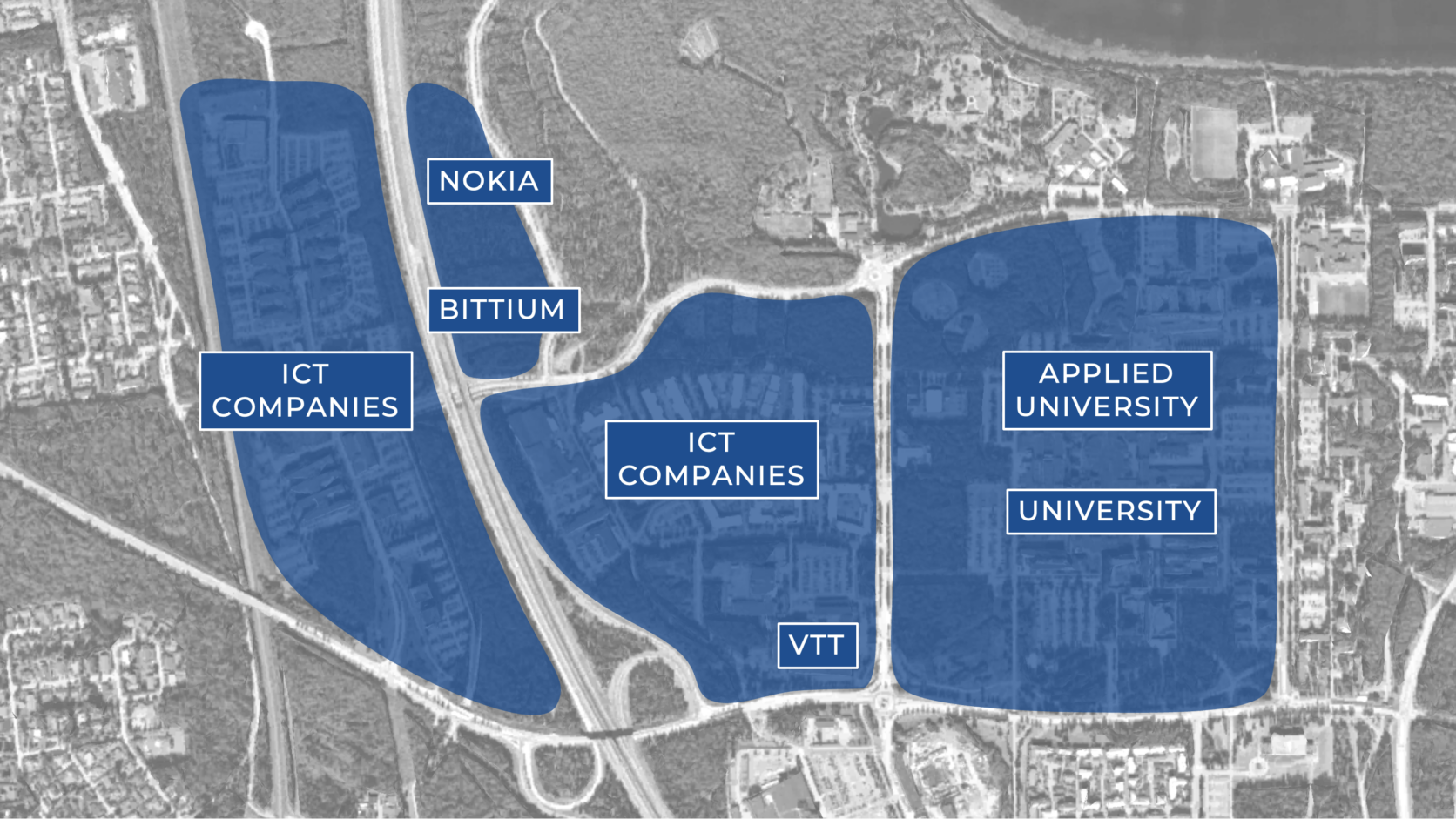 5G Test Network map